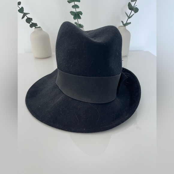 NEW Italian Wool Black Designer Hat « Paolo Casalini » main image 4